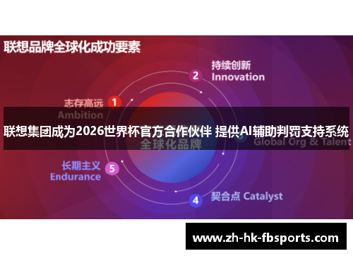 联想集团成为2026世界杯官方合作伙伴 提供AI辅助判罚支持系统